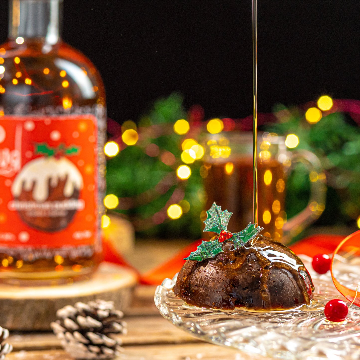 christmas pud pour