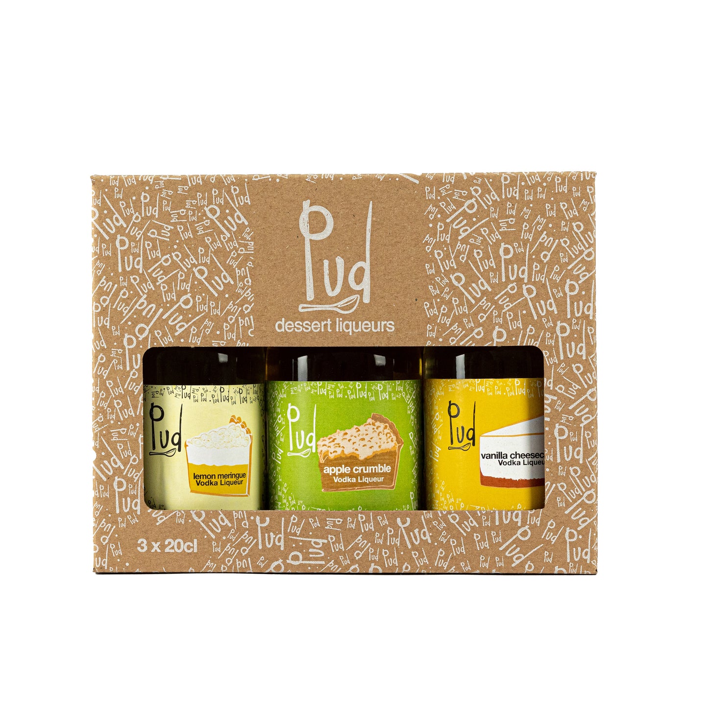 Pud Indulgent Vodka Liqueur Gift Box (3 x 20cl)