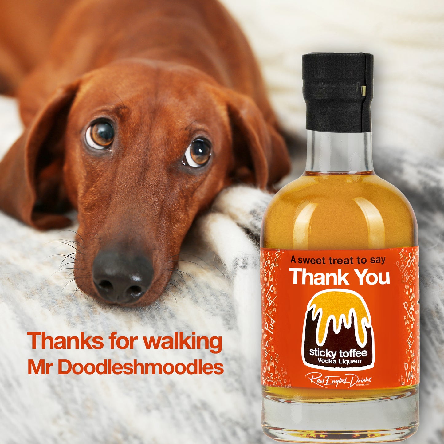 Thank You! Pud Sticky Toffee Vodka Liqueur 20cl