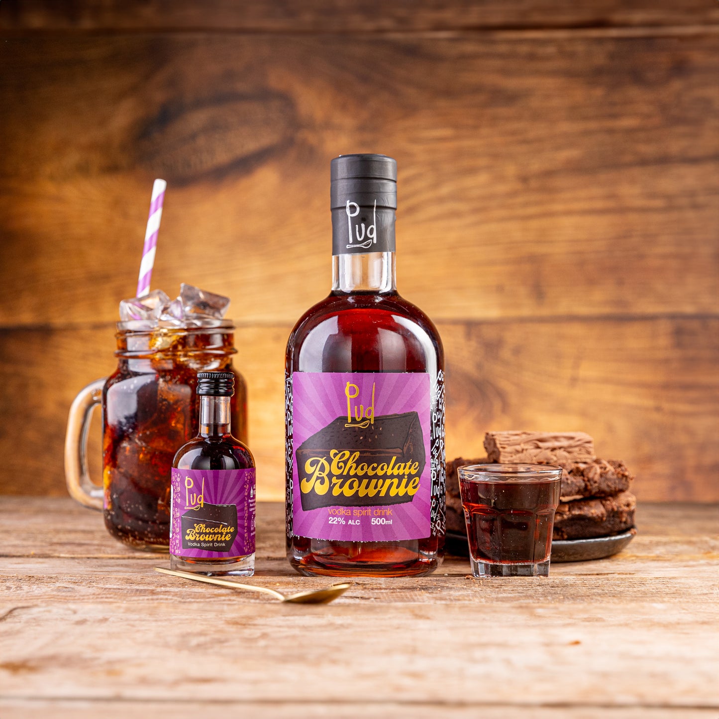 Pud Chocolate Brownie Vodka Liqueur 5cl