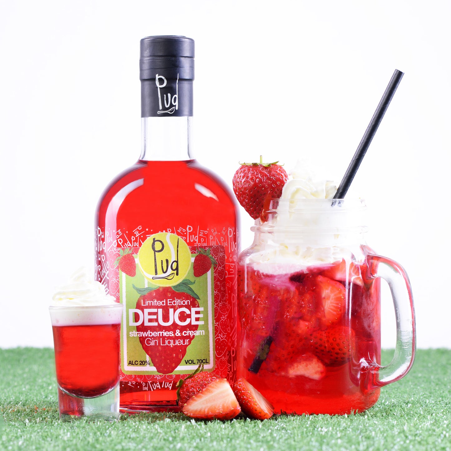 Pud Deuce Strawberries & Cream Gin Liqueur 70cl