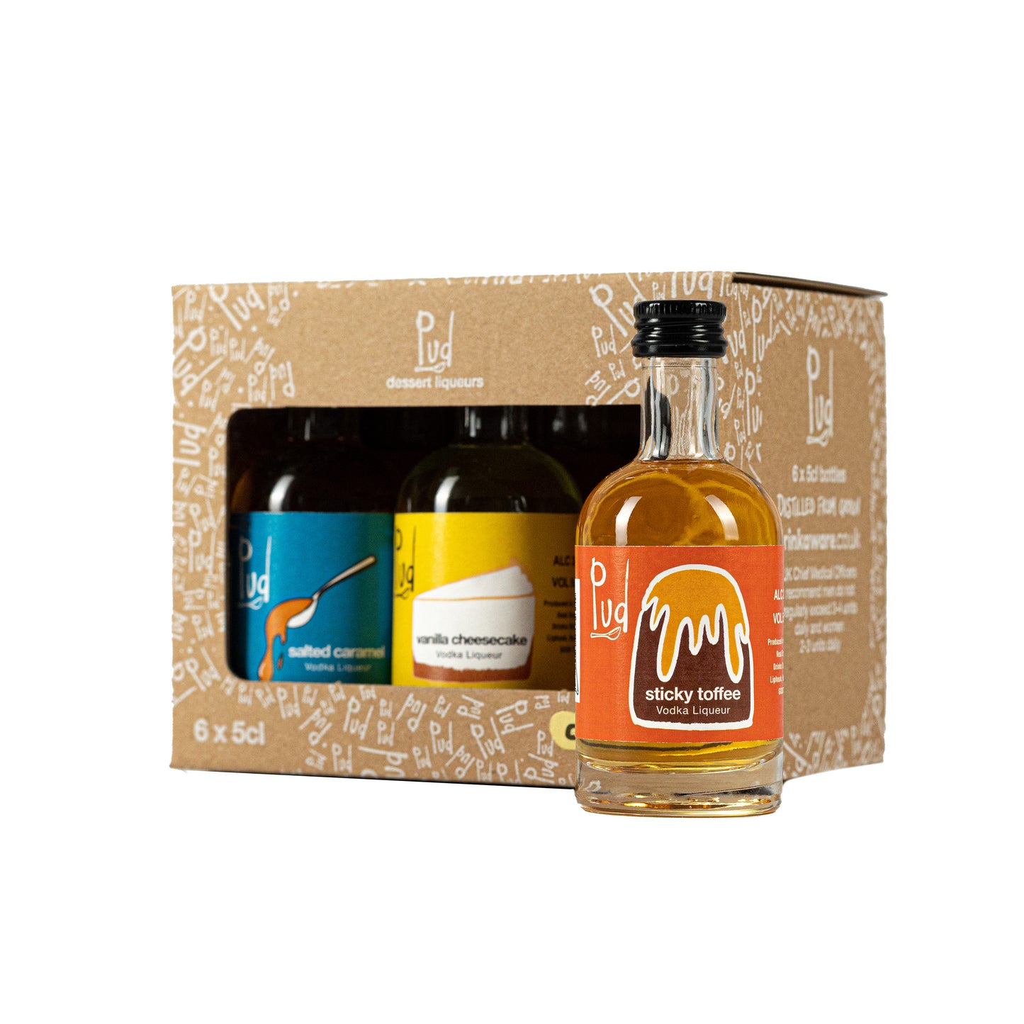 Pud Vodka Liqueur Gift Box (6 x 5cl)